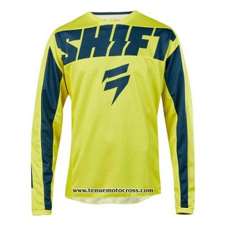 2020 Motocross Cyclisme Maillot Shift Manches Longues Jaune