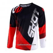 2020 Motocross Cyclisme Maillot Shot Manches Longues Noir Rouge