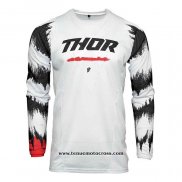 2020 Motocross Cyclisme Maillot Thor Manches Longues Blanc