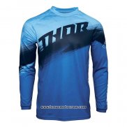 2020 Motocross Cyclisme Maillot Thor Manches Longues Bleu