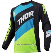 2020 Motocross Cyclisme Maillot Thor Manches Longues Bleu Noir