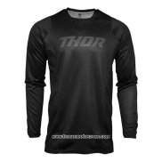 2020 Motocross Cyclisme Maillot Thor Manches Longues Noir