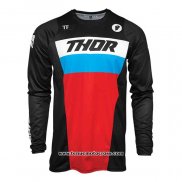 2020 Motocross Cyclisme Maillot Thor Manches Longues Noir Rouge