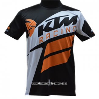 2020 Motocross Cyclisme T Shirt KTM Manches Courtes Noir