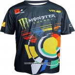 2020 Motocross Cyclisme T Shirt Monster Manches Courtes Noir