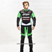 2020 Motocross Cyclisme Veste Kawasaki Manches Longues Noir Vert