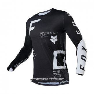 2021 FOX Motocross Cyclisme Maillot Manches Longues Noir Blanc