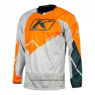 2021 Motocross Cyclisme Maillot Klim Manches Longues Orange