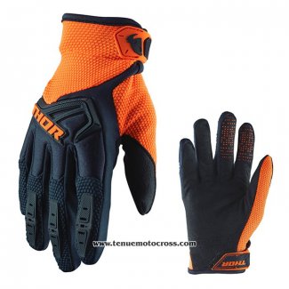 2021 Motocross Cyclisme Thor Gants Doigts Long Orange