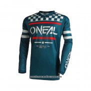 2021 Oneal Motocross Cyclisme Maillot Manches Longues Bleu