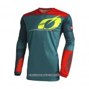 2021 Oneal Motocross Cyclisme Maillot Manches Longues Vert Rouge