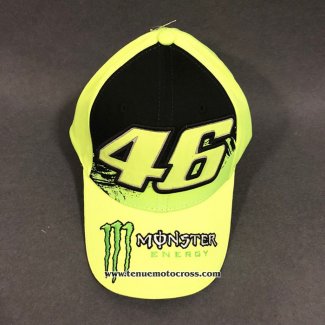 2020 Moto GP Cyclisme Monster Casquette Noir Jaune