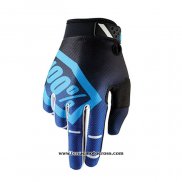 2020 Motocross Cyclisme 100 Gants Doigts Long Bleu