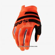 2020 Motocross Cyclisme 100 Gants Doigts Long Orange