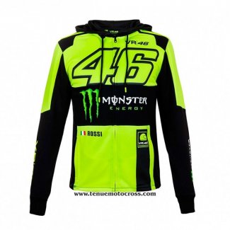 2020 Motocross Cyclisme Chandail Monster Manches Longues Noir Lumiere Vert