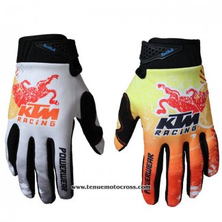 2020 Motocross Cyclisme KTM Gants Doigts Long Orange