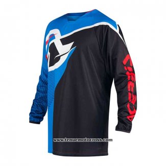 2020 Motocross Cyclisme Maillot Acerbis Manches Longues Bleu