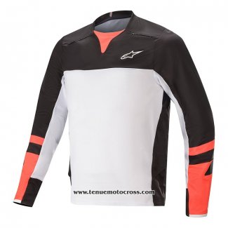 2020 Motocross Cyclisme Maillot Alpinestars Manches Longues Noir Blanc