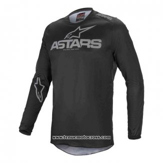 2020 Motocross Cyclisme Maillot Alpinestars Manches Longues Noir