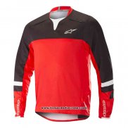 2020 Motocross Cyclisme Maillot Alpinestars Manches Longues Noir Rouge