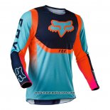 2020 Motocross Cyclisme Maillot FOX Manches Longues Azur