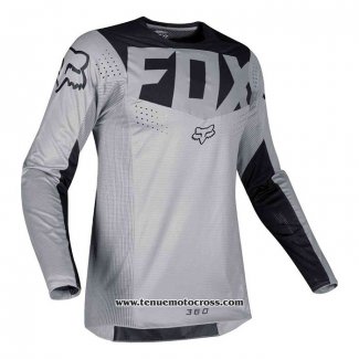 2020 Motocross Cyclisme Maillot FOX Manches Longues Gris