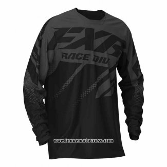 2020 Motocross Cyclisme Maillot FXR Manches Longues Noir