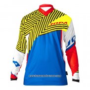 2020 Motocross Cyclisme Maillot Jopa Manches Longues Bleu Jaune