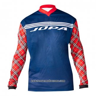 2020 Motocross Cyclisme Maillot Jopa Manches Longues Bleu