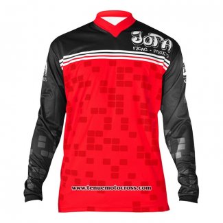 2020 Motocross Cyclisme Maillot Jopa Manches Longues Rouge