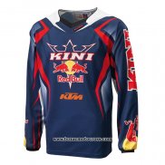 2020 Motocross Cyclisme Maillot KTM Manches Longues Profond Bleu