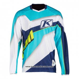 2020 Motocross Cyclisme Maillot Klim Manches Longues Bleu