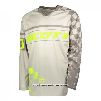 2020 Motocross Cyclisme Maillot Scott Manches Longues Gris