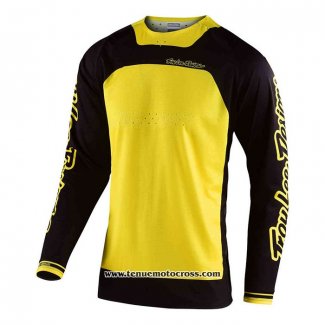 2020 Motocross Cyclisme Maillot TLD Manches Longues Jaune Noir