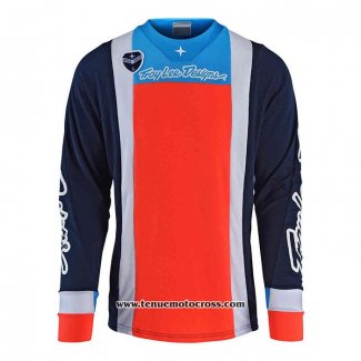 2020 Motocross Cyclisme Maillot TLD Manches Longues Profond Bleu