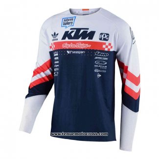 2020 Motocross Cyclisme Maillot TLD Manches Longues Profond Bleu