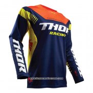 2020 Motocross Cyclisme Maillot Thor Manches Longues Profond Bleu