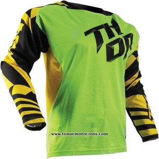 2020 Motocross Cyclisme Maillot Thor Manches Longues Vert