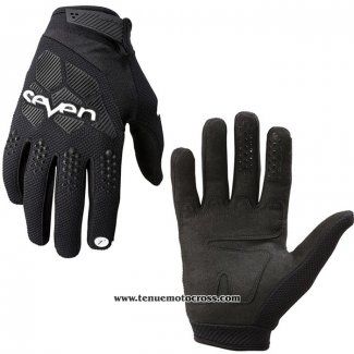 2020 Motocross Cyclisme Seven Gants Doigts Long Noir