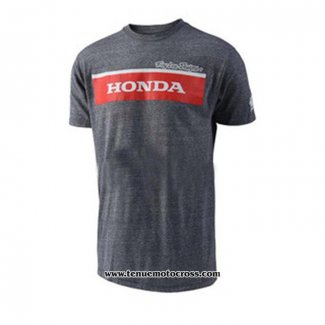 2020 Motocross Cyclisme T Shirt Honda Manches Courtes Gris