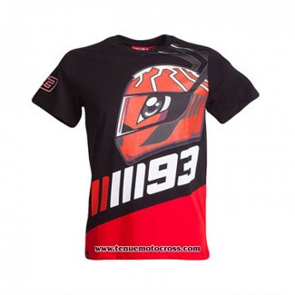 2020 Motocross Cyclisme T Shirt No.93 Manches Courtes Noir