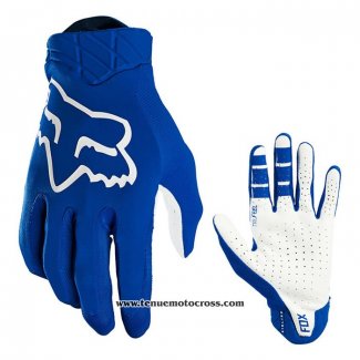 2021 Motocross Cyclisme FOX Gants Doigts Long Bleu