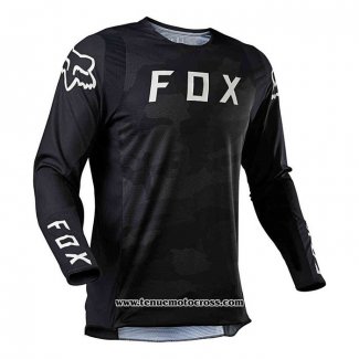 2021 Motocross Cyclisme Maillot FOX Manches Longues Noir