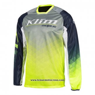 2021 Motocross Cyclisme Maillot Klim Manches Longues Jaune