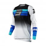 2021 Shot Motocross Cyclisme Maillot Manches Longues Noir Bleu