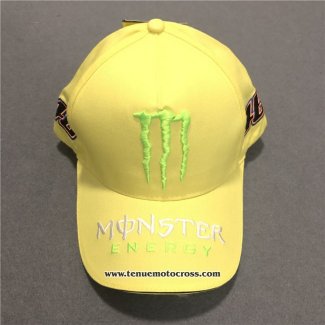 2020 Moto GP Cyclisme Monster Casquette Jaune