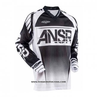 2020 Motocross Cyclisme Maillot ANSR Manches Longues Noir