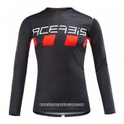 2020 Motocross Cyclisme Maillot Acerbis Manches Longues Noir Rouge