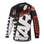 2020 Motocross Cyclisme Maillot Alpinestars Manches Longues Noir Blanc