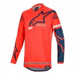 2020 Motocross Cyclisme Maillot Alpinestars Manches Longues Rouge